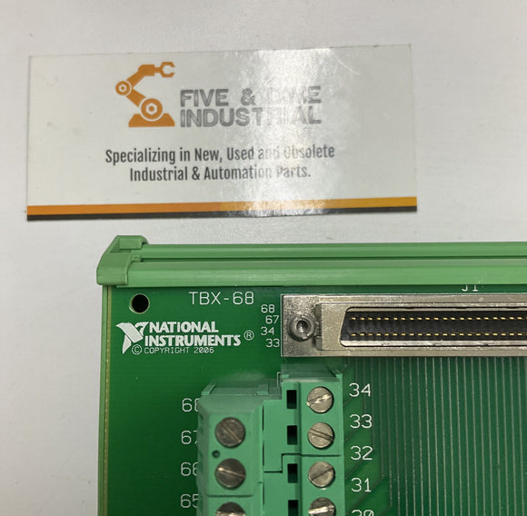 National Instruments 183420C-01L TBX-68 Connector Block with NI-DAQ CD
