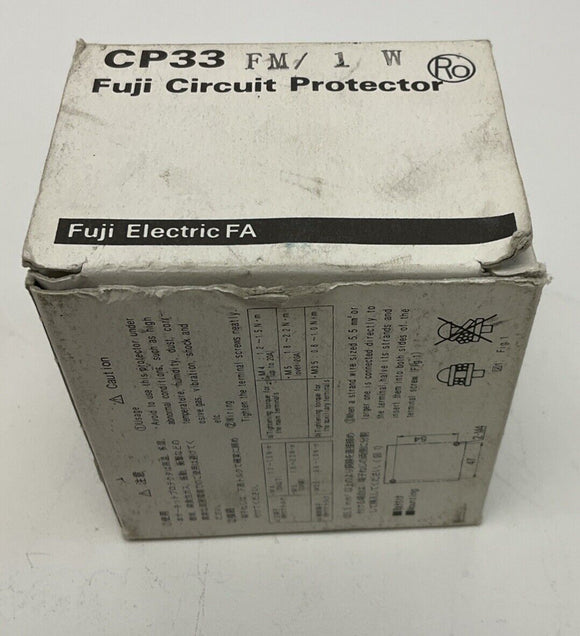 Fuji Electric CP33FM/1W Circuit Protector 1A AC 220V