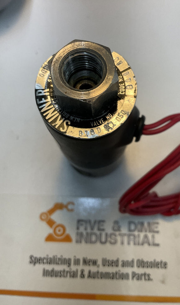 Honeywell Skinner B16DK1050 B Series Solenoid Valve 24 VDC 50 PSI