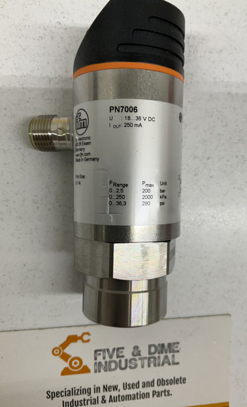 IFM Efector PN7006 Pressure Sensor G1/4 18-36 VDC - 0