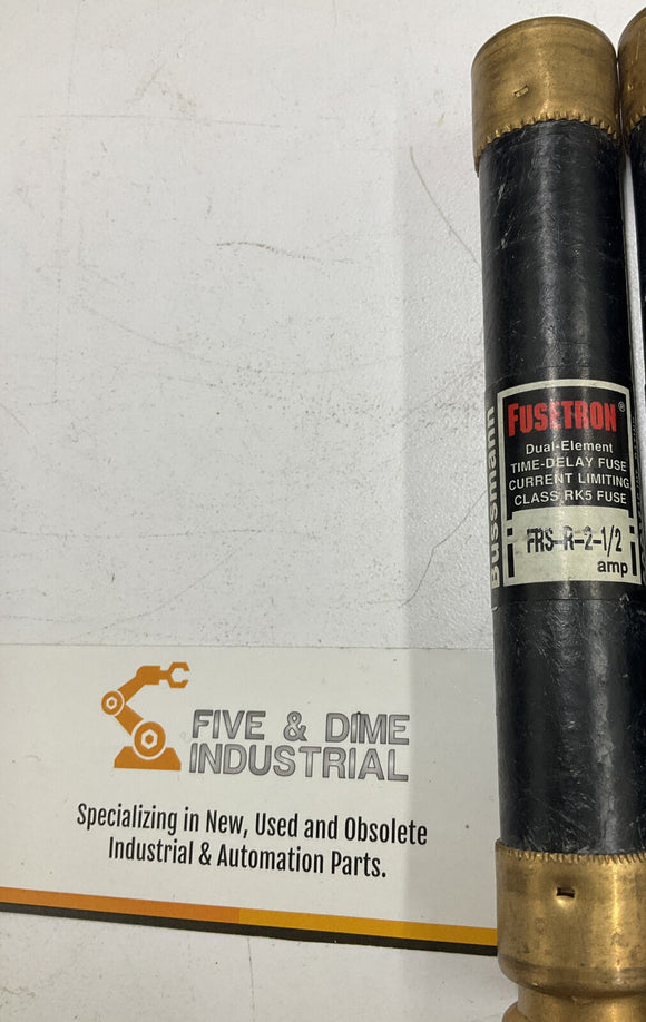 Bussmann Fusetron FRS-R-2-1/2 600V Fuses.  Lot of 2