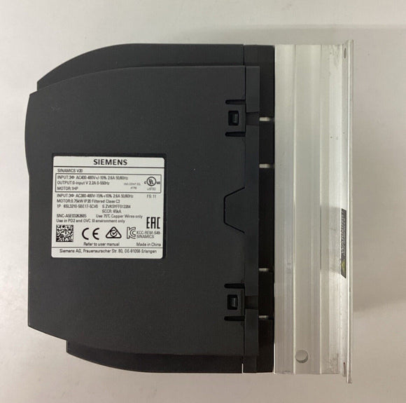 Siemens 6SL3210-5BB17-5BV1 Sinamics Inverter Drive V20