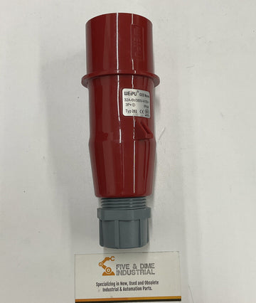 Weipu Type 283 Industrial Plug. 3P Ground