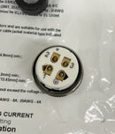 Mencom MIN-4MP-FWX 4-Pin Male 7/8" Field Wireable Connector-4