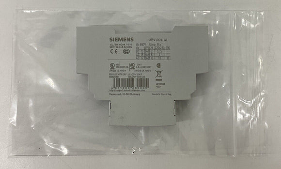 Siemens 3RV1901-1A Auxiliary Contact 1N.O. 1N.C.