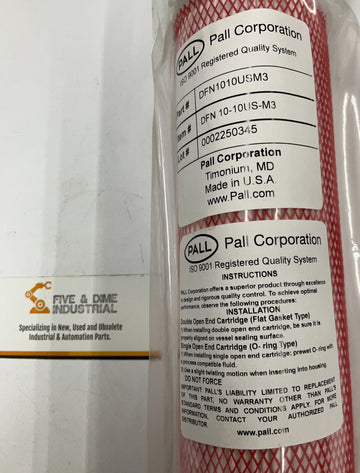 Pall DFN1010USM3 Duo Fine E Series Filter Cartridge 10 Iso 9001 - 0