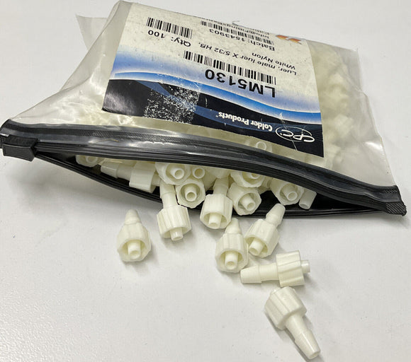 Colder Products LM5130 White Nylon Fittings S Lot of (100)