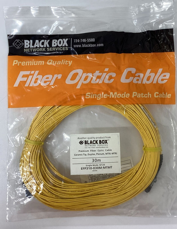 Black Box EFP310-030M-MTMT Single-Mode Optic Cable 30-Meters