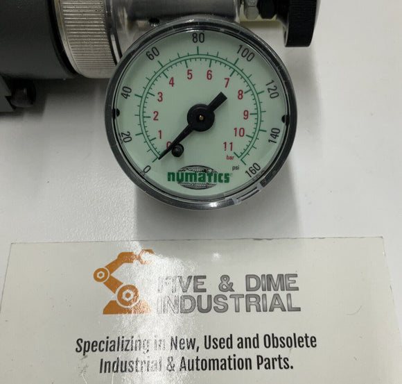 Numatics 152RDZ00JP00000 Pressure Regulator W/ Gauge 214-103A GA160A