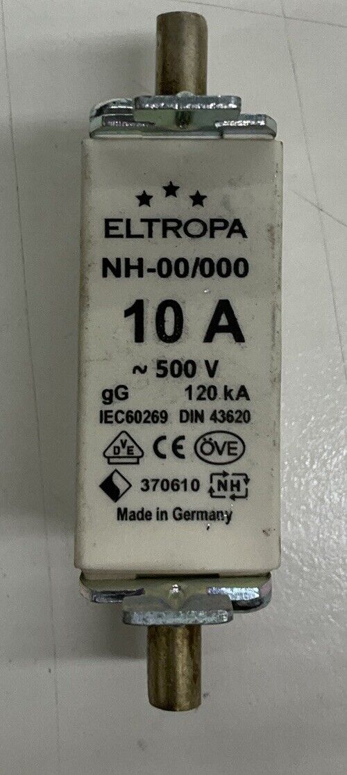 Eltropa NH-00/000 Fuse 10A 500V