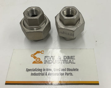 TC 1/4"  Npt 150 Union 304 Stainless Steel Lot of (2) - 0