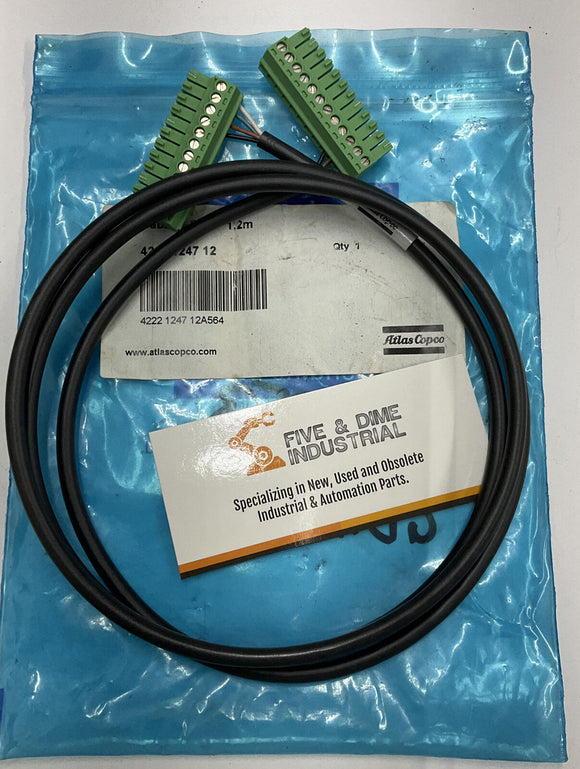 Atlas Copco 4222 1247 12 Cable E-Stop 1.2 Meters