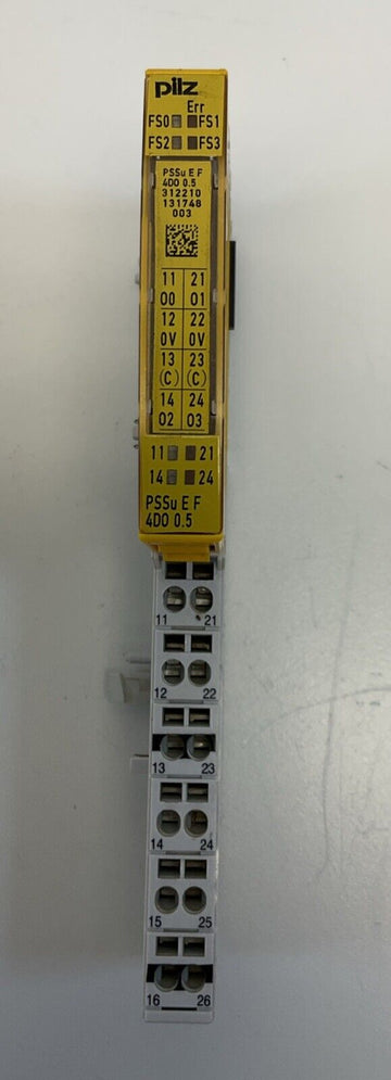 Pilz  312210 PSSU EF 4DO 0.5 Output Module  with Base  24VDC - 0