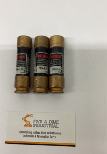 Bussmann Fusetron FRN-R-35 Dual Element Fuses 35A Lot of 3