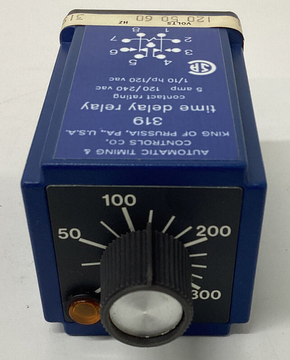 ATC 319-B012Q1C Time Delay Relay 120VAC  0-300 seconds