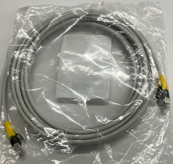 Murr 7000-74711-7780500 Gigabit Shielded RJ45 Male/Male 5-Meter Cable