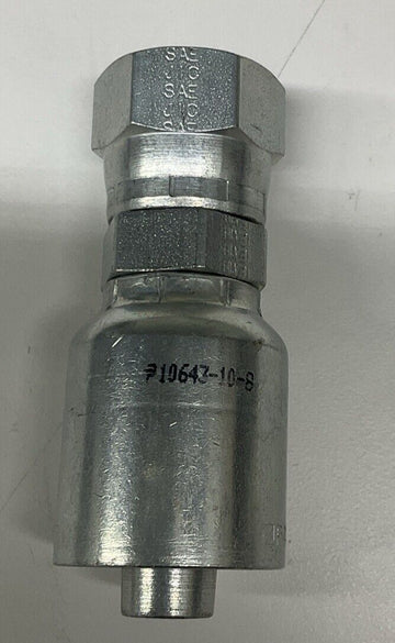 Parker P10643-10-8  5/8" JIC Swivel x 1/2" Hose Crimp Fitting