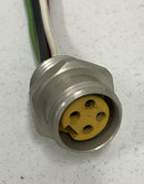 Brad Harrison 41104 Mini-Change Receptacle, 4Pole, Female 10" Leads-1