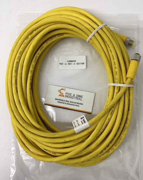 Lumberg Automation RST-4-RKT-4-637/15M  4-Pole 15M Cable