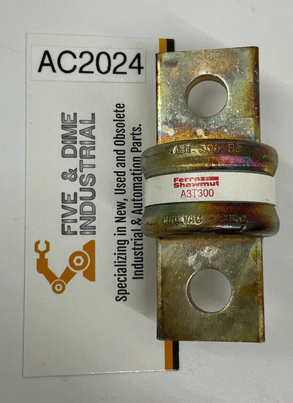 Mersen Ferraz Shawmut A3T300 Class T 300 Amp Fuse 300VAC 160V Vdc