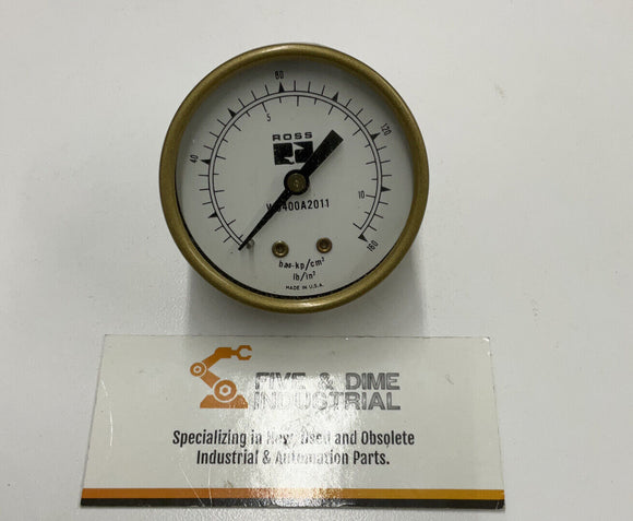 Ross W5400A2011 160 Psi Pneumatic Pressure Gauge