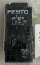 Festo MEH-3-24 VDC MELH-3-0, 9-1  Solenoid Valve-1