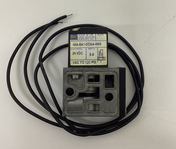 Mac Valves 45A-SA1-DDAA-6MA  24 VDC  VAC to 120 PSI