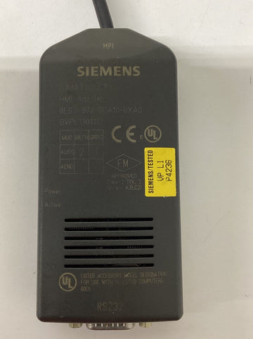 Siemens 6ES7-972-0CA21-0XA0 Simatic S7 PC Adapter  RS232 - 0