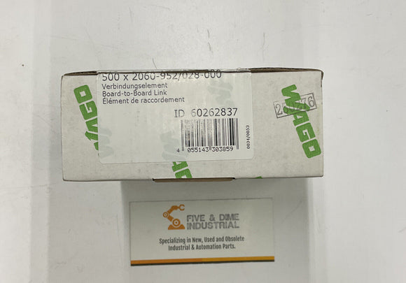 Wago 2060-952/028-000 Board to Board Link Pins 60262837 Lot of 500