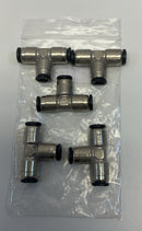 Numatics N110-006-000 Push-In "T" Union Tee Tube Fitting 6mm. (5) Pcs.-2