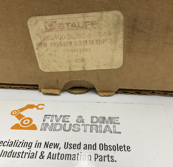 Stauff STNA50683 SPG-100-00300-5-S-N08 Fluid Filled Pressure Gauge 300 Psi