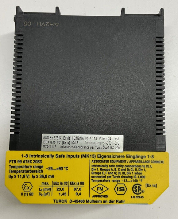 Turck MK13-12Ex0-R Isolating Switching Amplifier 24VDC