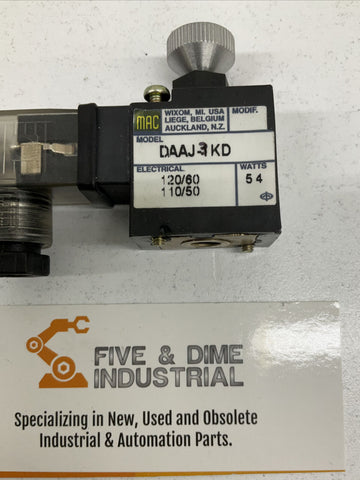 Mac Valves DAAJ-3KD Solenoid Head - 0