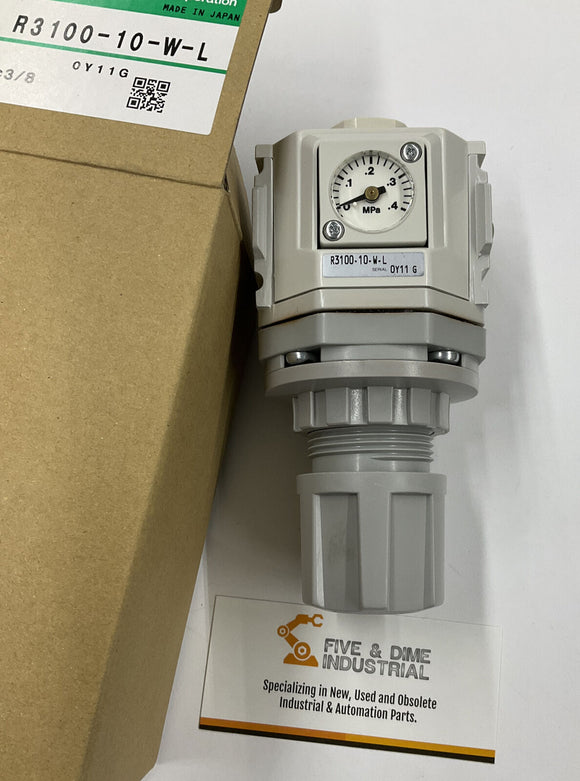 CKD R3100-10-W-L Pressure Regulator 0.05-0.35 MPa, Rc 3/8" Ports