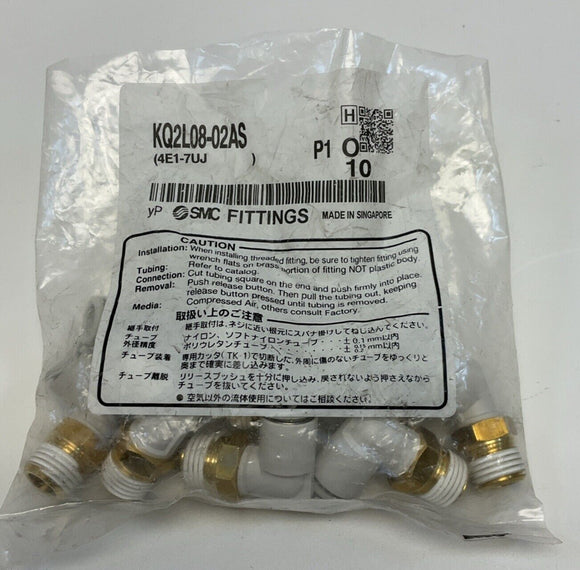 SMC KQ2L08-02AS Fittings  lot of 10