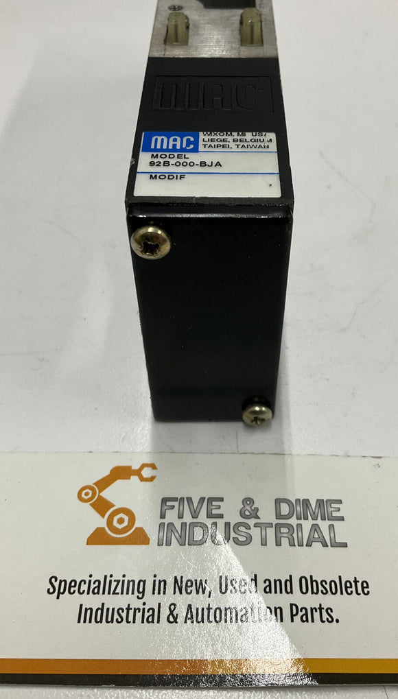Mac Valves 92B-000-BJA Manifold Block