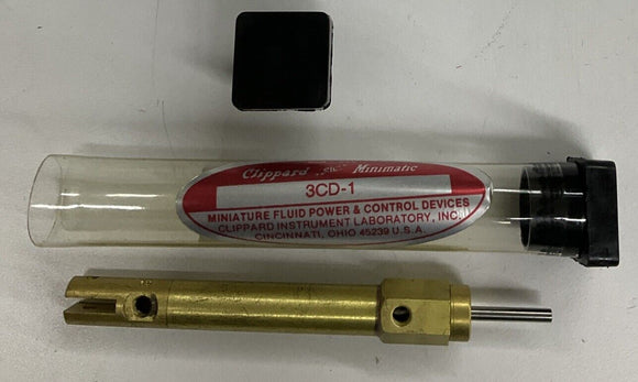 Clippard 3CD-1  3/8” Cylinder, Double Acting, Clevis Mount 1” Stroke