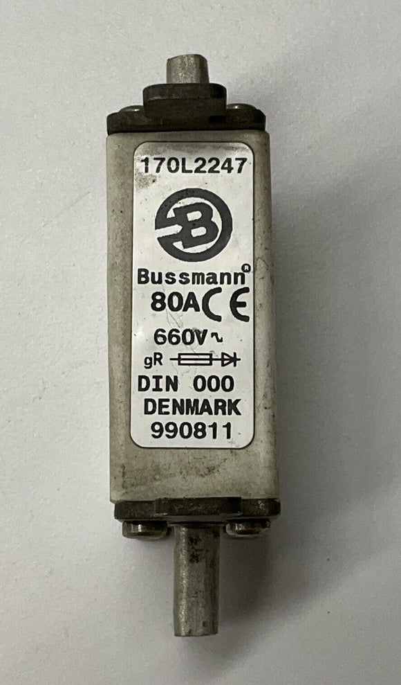 Bussmann 170L2247 80A 660V High Speed Square Body Fuse