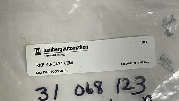 Lumberg Automation RKF 40-S4747/2M 4 Pole Receptable