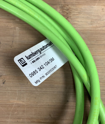 Lumberg 0985-342 104/3M Ethernet Cord 4 Pin to Male Ethernet 3M - 0