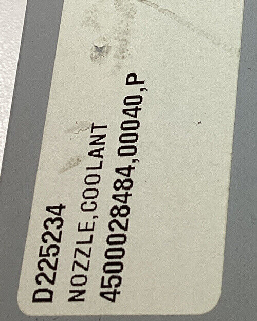 Landis Grinding D225234 Coolant Nozzle