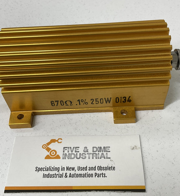 Pacific 250CHN 670 Ohm Resistor 250 Watt .1% Tolerance Surface Mount