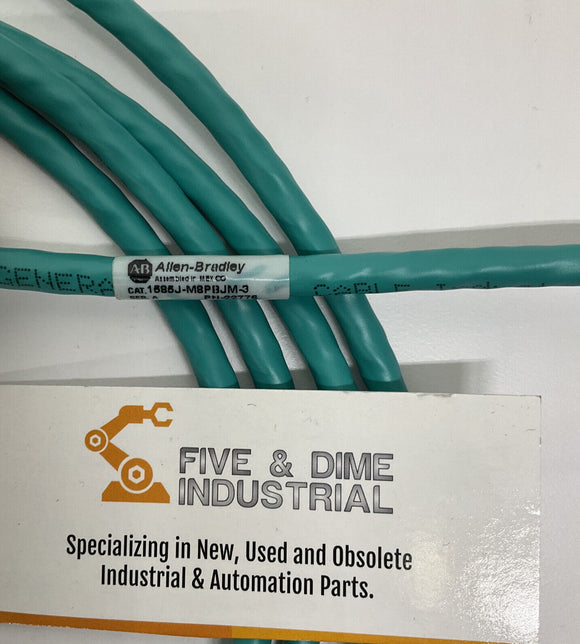 Allen Bradley 1585J-M8PBJM-3 Ser A. Ethernet Cable 3 Meters