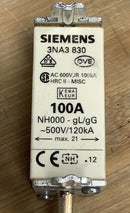 Siemens 3NA3 830 Fuse Link 100A 500 VAC-2