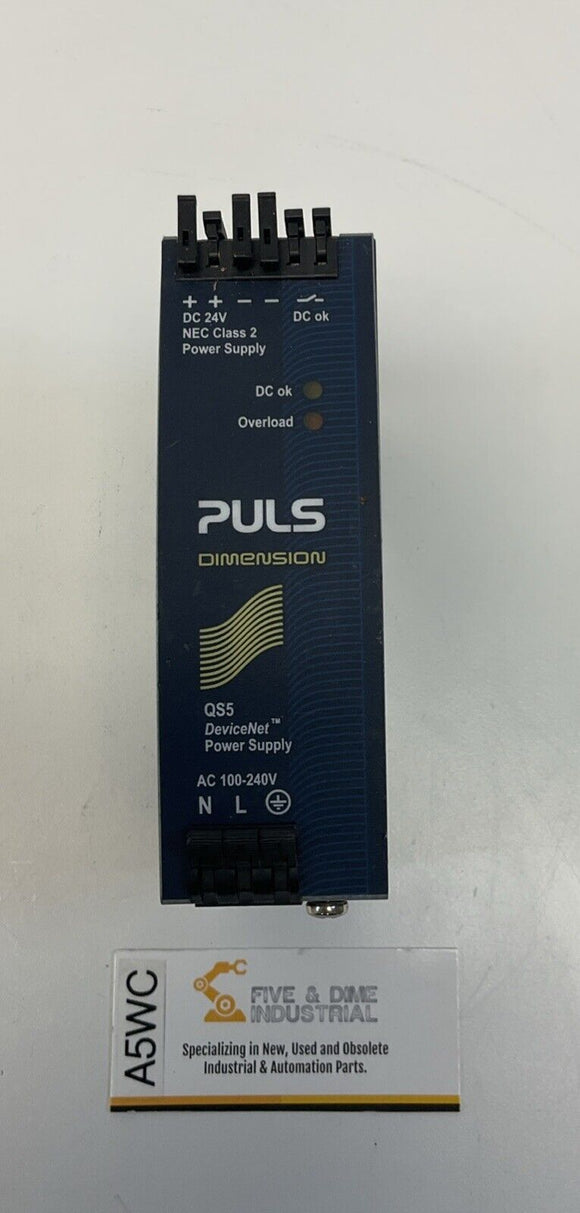Puls QS5.DDNET Class 2  DeviceNet Power Supply 100-240 24V 3.8A