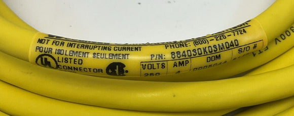 Brad Harrison Woodhead 884030K03M040 4P M/FM 4M ST/ST #18 Cable