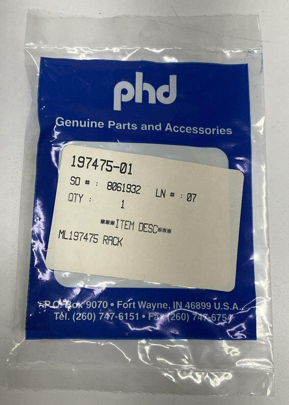 PHD 197475-01 ML197475 Rack