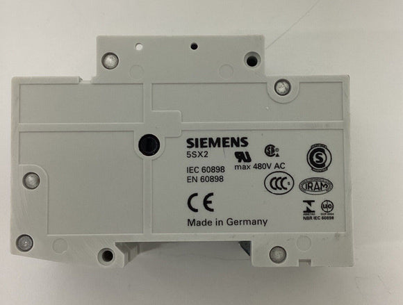 Siemens 5SX2-210-8 Circuit Breaker 2-Pole 10-Amp