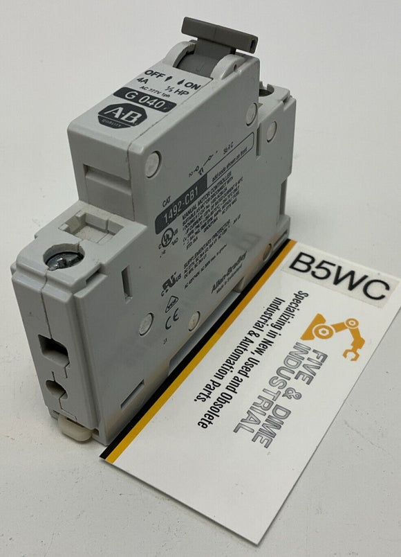 Allen Bradley 1492-CB1 G040 Circuit Breaker 4A 1 Pole