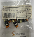 Dialight Led 24VDC Panel Indicator 350-2107-ND Amber Lot of 6-7